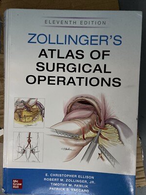Zollinger's Atlas of Surgical Operations 9781260440850 | Brand New