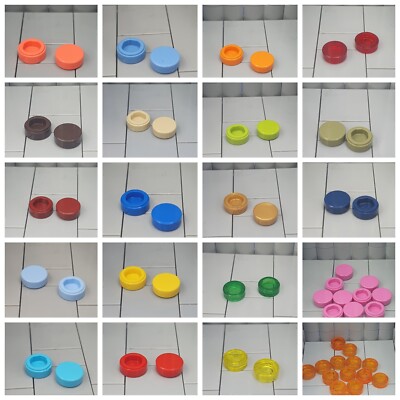 LEGO  10x Stein Rund Fliese Round 1x1 - 98138 - 45 versch. Farben