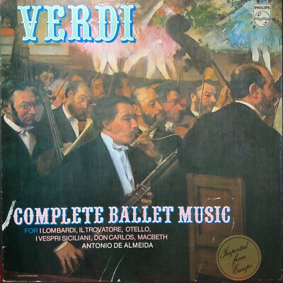 VERDI-COMPLETE BALLET MUSIC-PHILIPS 6599 600-1974 VINYL 2-LP BOX SET-HOLLAND