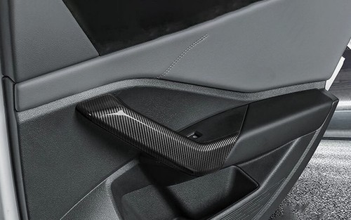 For VW Jetta Mk7 2019-2021 Carbon Fiber ABS Interior Door Armrest Cover Trim 4PC - Picture 7 of 8