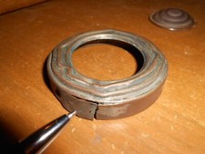 Vintage 1930s Ford Chevy Dodge Plymouth Cowl Light Bezel With Glass Lens 2.75