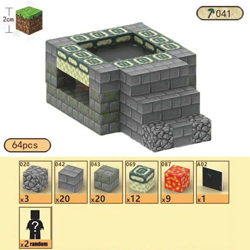 My World Magnetic Building Block Set STEM Mine Craft Toys Tiles Pixel Cube 2CM - Picture 54 of 78