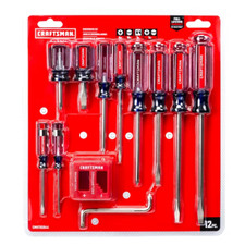 CRAFTSMAN 12 pc Screwdriver Set, phillips slo...