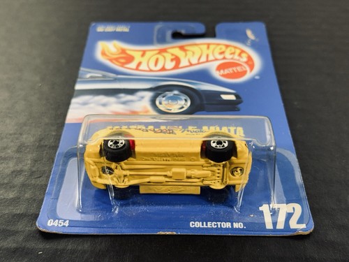 1991 Hot Wheels #172 Mazda MX-5 Miata gelb mit rosa Innenausstattung 0454 Mattel - Bild 6 von 12