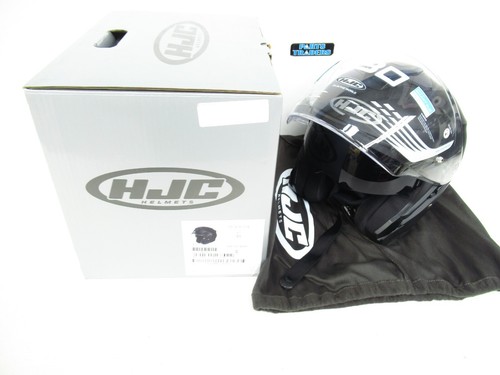 HJC i30 Motorcycle Helmet Open Face w Inner Sun Shield Semi Flat Black Size S - Foto 5 di 6