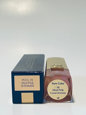 Estee Lauder Pure color Crystal Lipstick PCCL19 MOD PINK SHIMMER