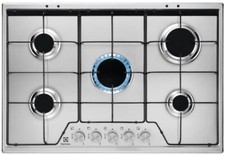 Electrolux Rex KGS7524SX Piano Cottura 75 cm Profilo 8 mm Comandi Frontali Inox