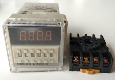 New 24V DC Programmable Double Time Delay Relay DH48S-S & Free Socket Base UL