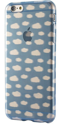 NEW Dynex Soft Shell TPU Case for iPhone 6+ / 6s PLUS Blue with White Clouds Sky