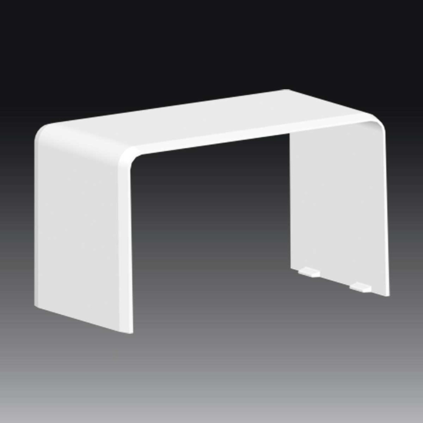 Connection cover halogen-free for 90X55 D channels PK 8402HF_HB