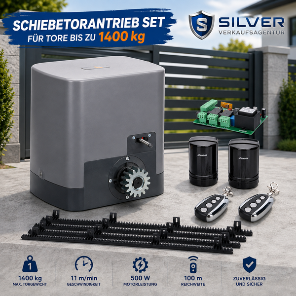 Antrieb Torantrieb Schiebetorantrieb Set Mit Bis 1400 Kg Torgewicht-image