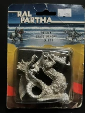 Ral Partha Brass Dragon Metal Miniature *New in Blister* 1984