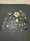 Mixed Lot Vintage Costume Jewelry Charms Pendants Some Signed