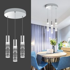 Dimmable 3-Light Pendant Light for Kitchen Island, 18W 1350LM Modern Bubble C...