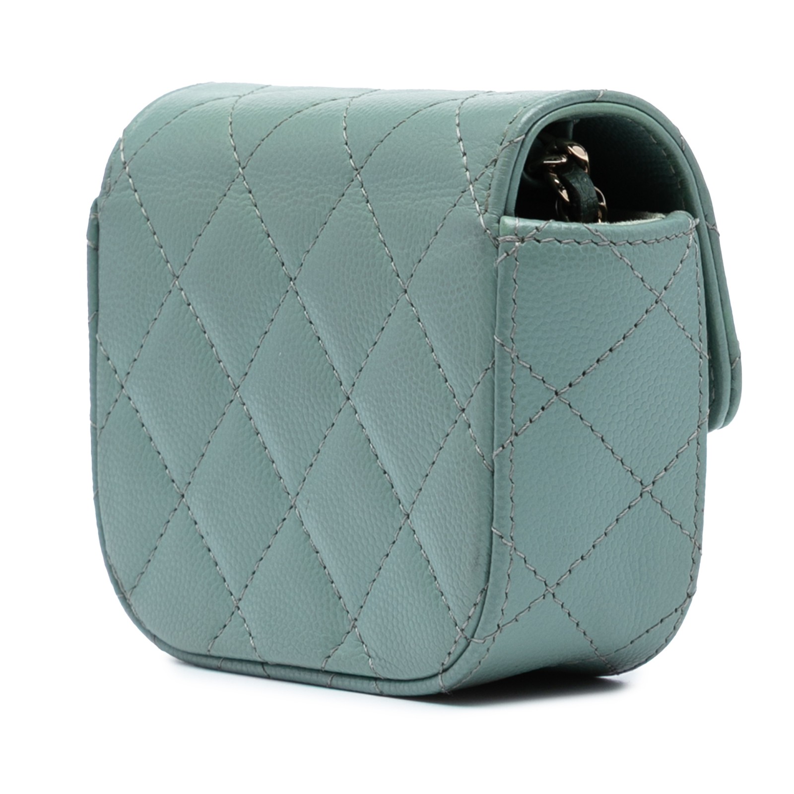 Authenticated Chanel Micro Mini Classic Caviar Si… - image 2