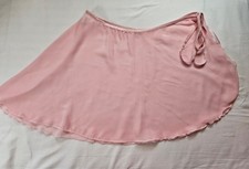 Premiere Collection Girls Pink Sheer Chiffon Dance Skirt With Tie Size Medium