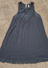 Xhilaration Black lace midi dress with beautiful lace Size M