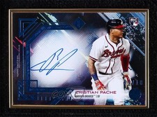 2021 Bowman Transcendent Collection Blue 9/10 Cristian Pache #BVTA-CP Auto 0t6h