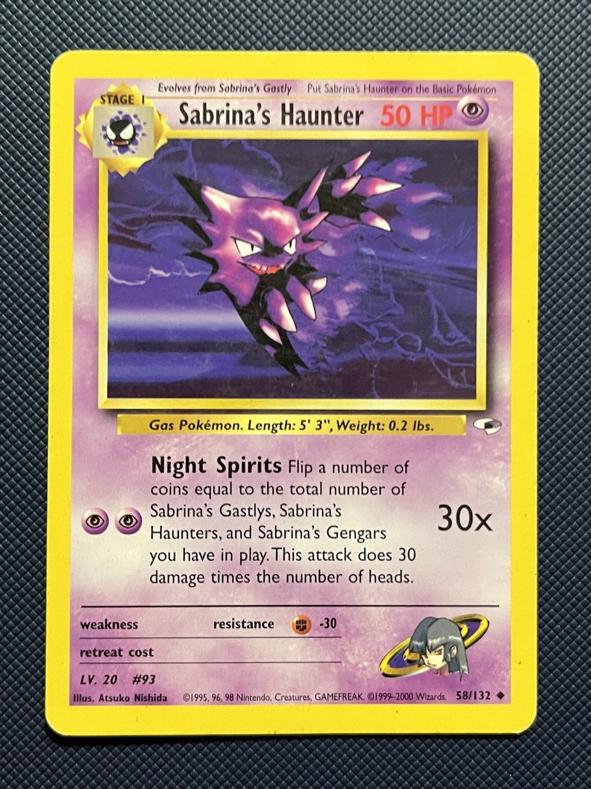 Pokémon TCG Sabrina's Haunter Gym Heroes 58/132