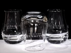 TALISKER Made by the Sea Whisky Dram Glasses x 3. Isle of Skye. 8cms Tall