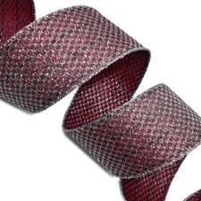 10 yard Spool Christmas Berry Silver Net Sparkly Elegant Wired Ribbon 2.5" Wide