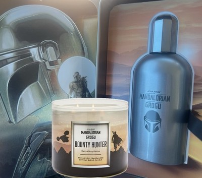 Mandalorian & Grogu BOUNTY HUNTER COLOGNE & CANDLE Bath & Body Work Star  