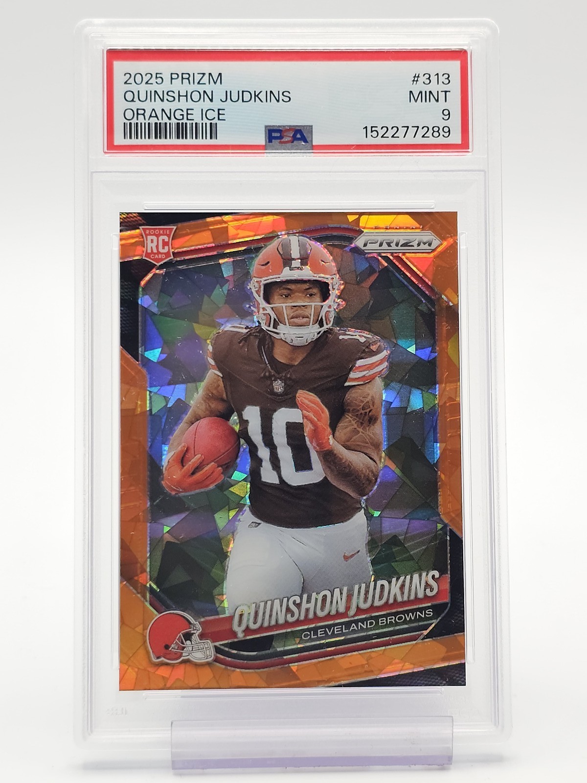 Quinshon Judkins Panini Prizm #313 Orange Ice
