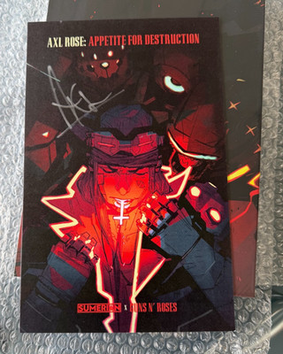 Axl Rose Signed #196 of 500 made Limited Appetite For Destruction Guns N  roses
