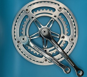 1975s LAPRADE dural Crankset - 170 52-42 14*125 - Peugeot