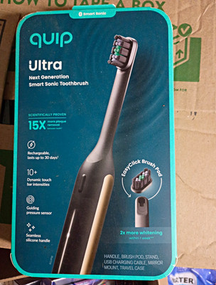 quip Ultra Smart Sonic + Philips Sonicare 6400 Bluetooth, Travel Case, 3 Speeds