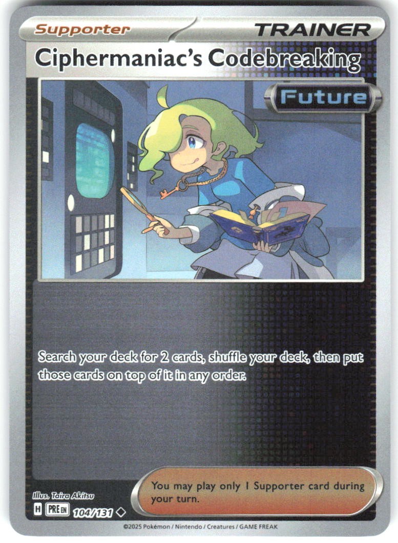 Ciphermaniac's Codebreaking 104/131 SV: Prismatic Evolutions Reverse Holofoil
