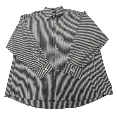 CHAPS Shirt grau weiß gestreift Gr. XL/XXL #68e