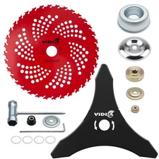 9" x 36 Teeth Carbide Tipped Blade & 10" x 3 Teeth Carbon Steel Brush Cutter 