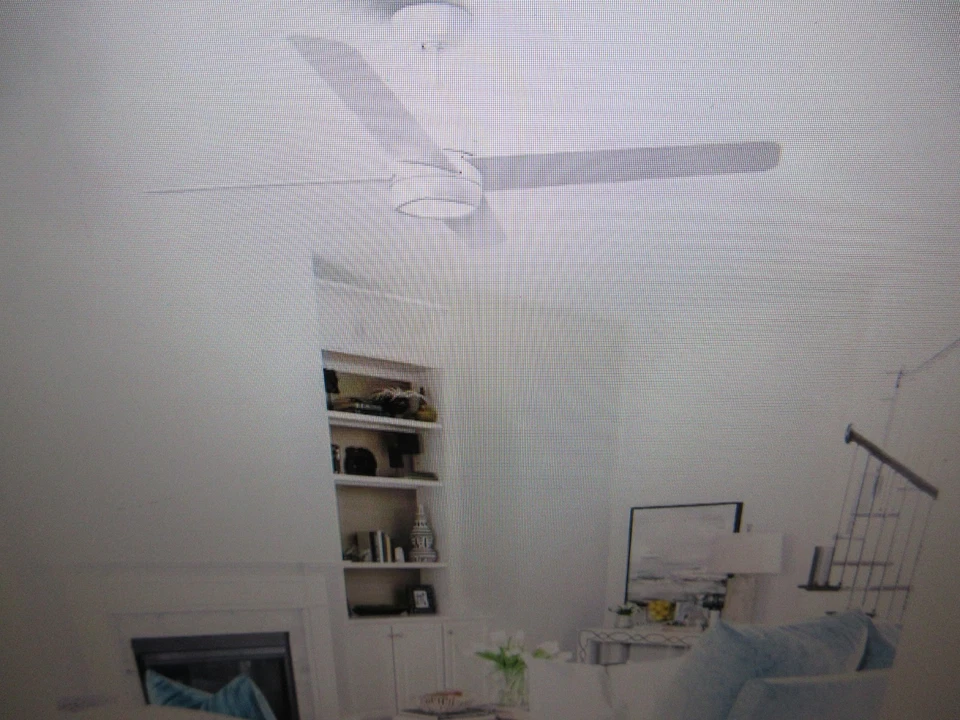 IHOMEadore 54 in Indoor Integrated LED Modern Satin White Reversible Ceiling Fan - Image 2 of 4