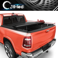 Soft Roll-up Tonneau Cover For 2009- 2024 Dodge Ram 1500 Classic 5.7ft Truck Bed