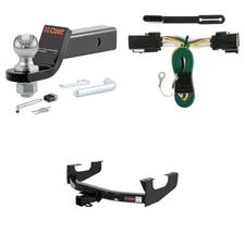 CURT Trailer Hitch Class 3 Tow Package, Trailer Wiring, Ball Mount, Lock - 13355