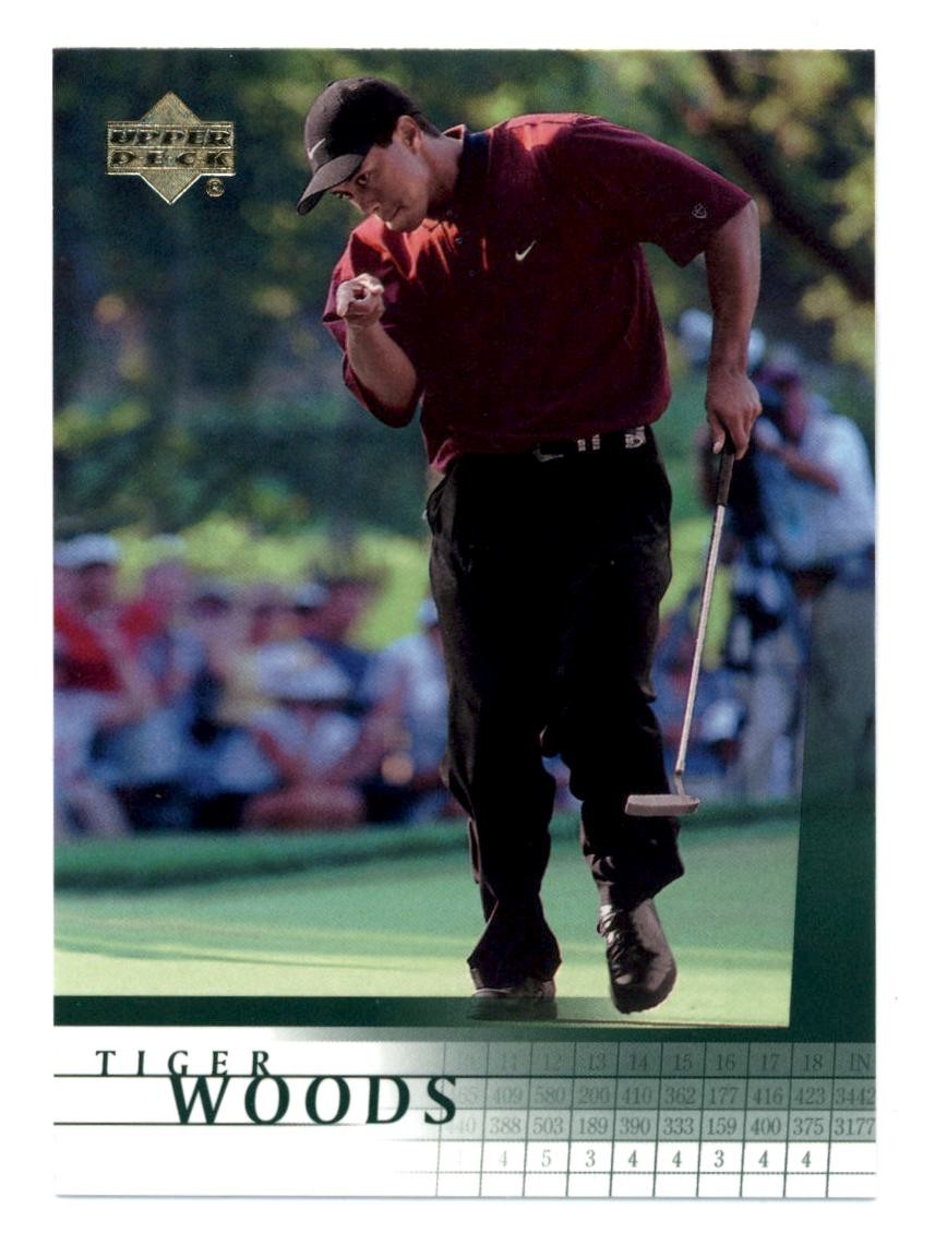 2001 Upper Deck Golf #1 Tiger Woods Rookie Card RC