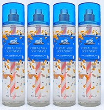 4 Bath  Body Works CEREAL MILK SOFT SERVE Fragrance Mist Body Spray 8 oz