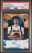 2025 TOPPS CONTEMPORARY MARKS GOLD RAINBOW COOPER FLAGG RC 27/50 PSA 9 AUTO