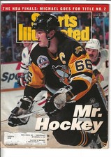 VINTAGE 6/8/1992 MARIO LEMIEUX PENGUINS SPORTS ILLUSTRATED