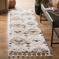 Teppich Elfenbein/Braun 69 X 244 Cm