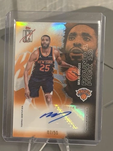 2025 Topps Signature Mikal Bridges Orange (RAW)