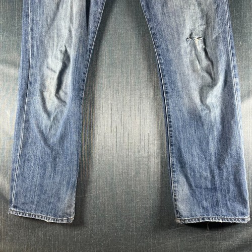 William Rast Men's Jeans Size 36x30 Medium Wash Distressed Tapered Denim Cotton - Picture 7 of 21