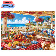 Coastal Pergola Jigsaw Puzzle for Adults 500 Pieces 20.5 x 15 Inch