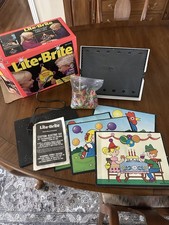 Lite-Brite Classic Electric Toy with Box, Colored Pegs, Templates, Instructions