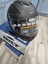 BILT Modular Motorcycle Helmet Black Size L DOT ECE Flip Up New