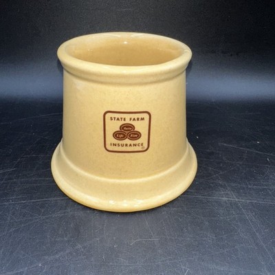 Pfaltzgraff State Farm  Sugar Bowl Candy Jar No Lid 3.5 