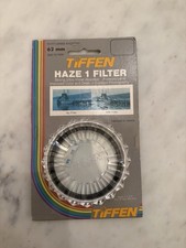   Vintage Tiffen 62mm Haze-1 UV Filter - New Old Stock in Original Retro Pack 