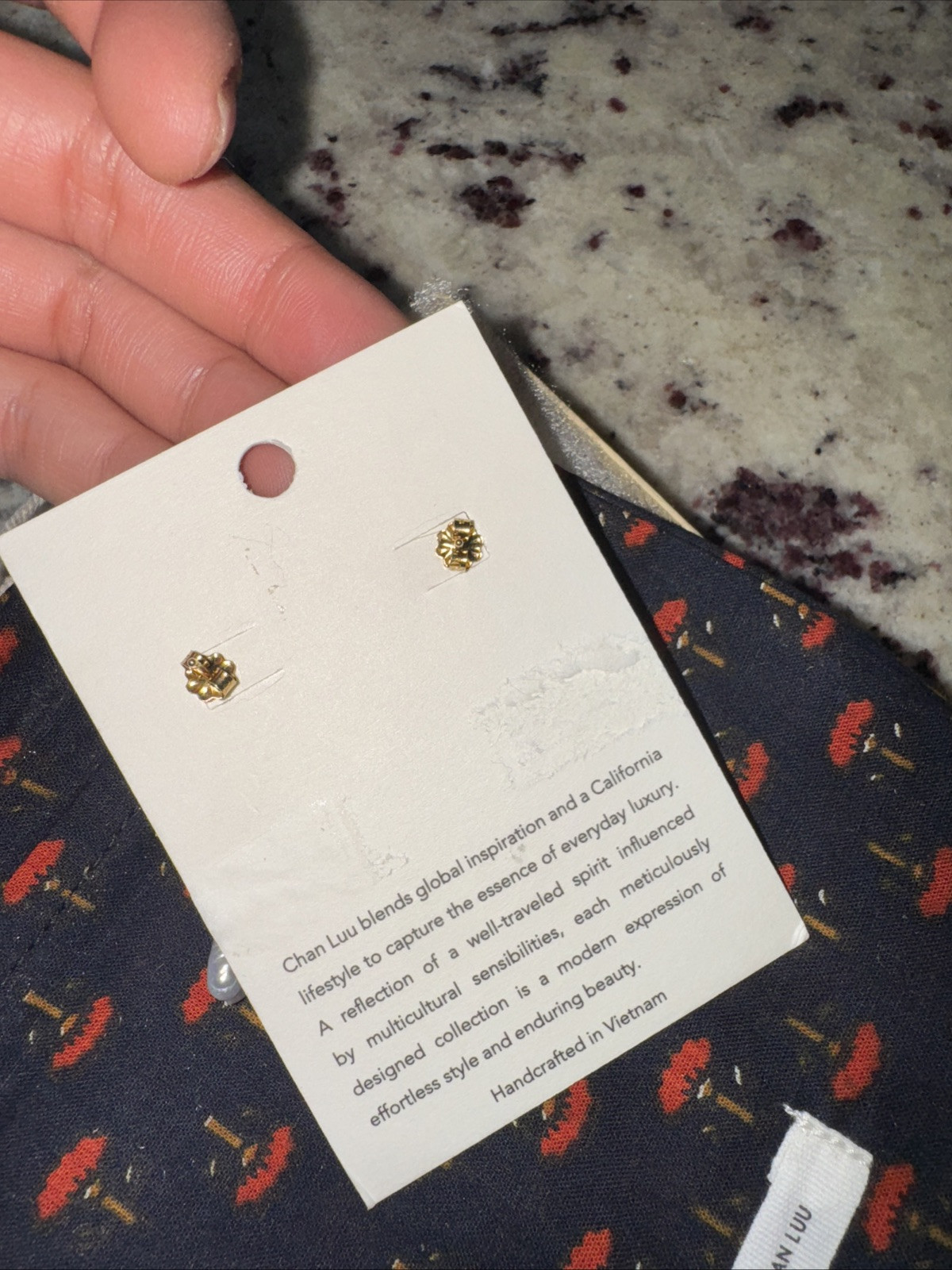 NWT CHAN LUU LUNA TRINITY a LABRADORITE EARRINGS ~ SOLD OUT EVERYWHERE!!! image 8
