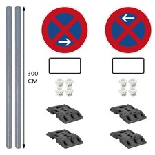 Haltverbotszonen Set, StVO/RSA, A/E, rechts, 18-tlg., mobil, K2, RA1, &Oslash; 60 cm